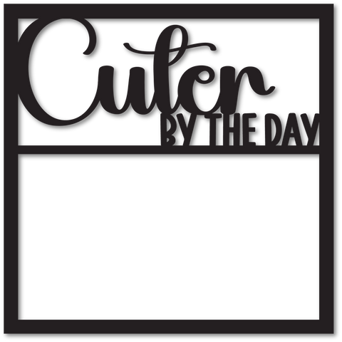 Cuter by the Day - Scrapbook Page Overlay - Choose a Color