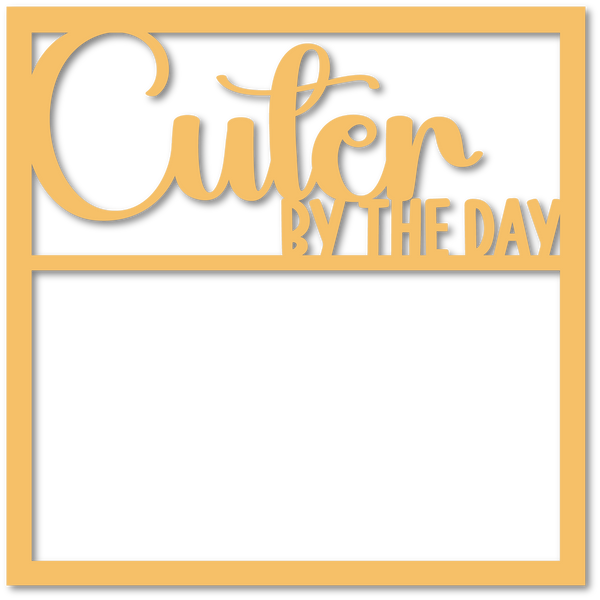 Cuter by the Day - Scrapbook Page Overlay - Choose a Color