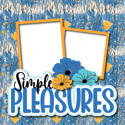 Simple Pleasures - Printed Premade Scrapbook Page 12x12 Layout
