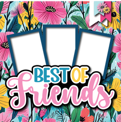 Best of Friends - Printed Premade Scrapbook Page 12x12 Layout