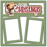 Decorating the Christmas Tree - 2 Frames - Scrapbook Page Layered Overlay Kit