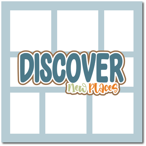 Discover New Places - Scrapbook Single Page Kit
