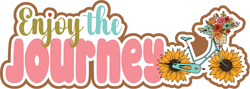 Enjoy the Journey - Scrapbook Page Title Die Cut