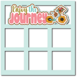 Enjoy the Journey - 6 Square Frames - Scrapbook Page Layered Overlay Kit