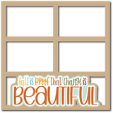 Fall is Proof that Change is Beautiful - 4 Frames - Scrapbook Page Layered Overlay Kit