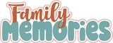 Family Memories - Scrapbook Page Layered Overlay Kit - 8.5 x 11