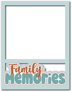 Family Memories - Scrapbook Page Layered Overlay Kit - 8.5 x 11