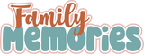 Family Memories - Scrapbook Single Page Kit