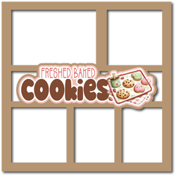 Fresh Baked Cookies - 5 Frames - Scrapbook Page Layered Overlay Kit