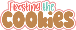 Frosting the Cookies - Scrapbook Page Title Die Cut