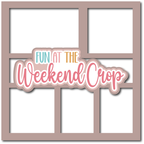 Fun at the Weekend Crop -5 Frames - Scrapbook Page Layered Overlay Kit