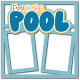 Fun in the Pool - 2 Frames - Scrapbook Page Layered Overlay Kit