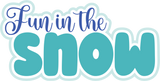 Fun in the Snow - 3 Frames - Scrapbook Page Layered Overlay Kit