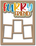 Furry Friend - Scrapbook Page Layered Overlay Kit - 8.5 x 11