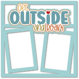 Get Outside and Roam - 2 Frames - Scrapbook Page Layered Overlay Kit