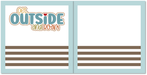 Get Outside & Roam - Scrapbook Double Page Kit