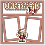 Gingerbread Joy - 2 Frames - Scrapbook Page Layered Overlay Kit