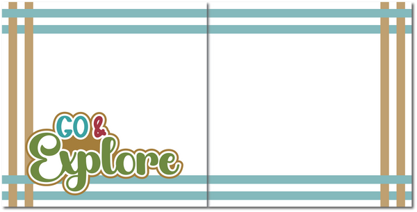 Go & Explore - Scrapbook Double Page Kit