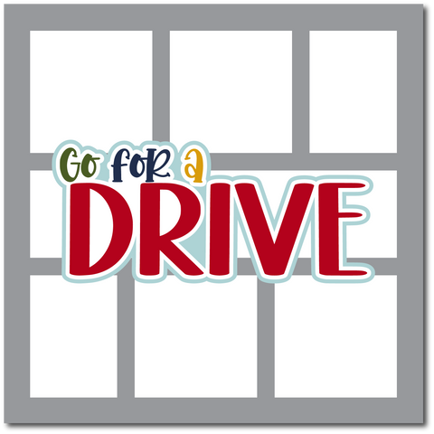 Go for a Drive - Scrapbook Single Page Kit
