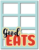 Good Eats - 4 Frames - Scrapbook Page Layered Overlay Kit - 8.5 x 11
