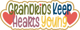 Grandkids Keep Hearts Young - 5 Frames - Layered Overlay Kit