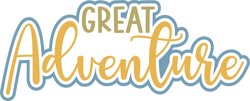 Great Adventure - Scrapbook Page Title Sticker