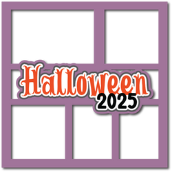 Halloween 2025 - 5 Frames - Scrapbook Page Layered Overlay Kit