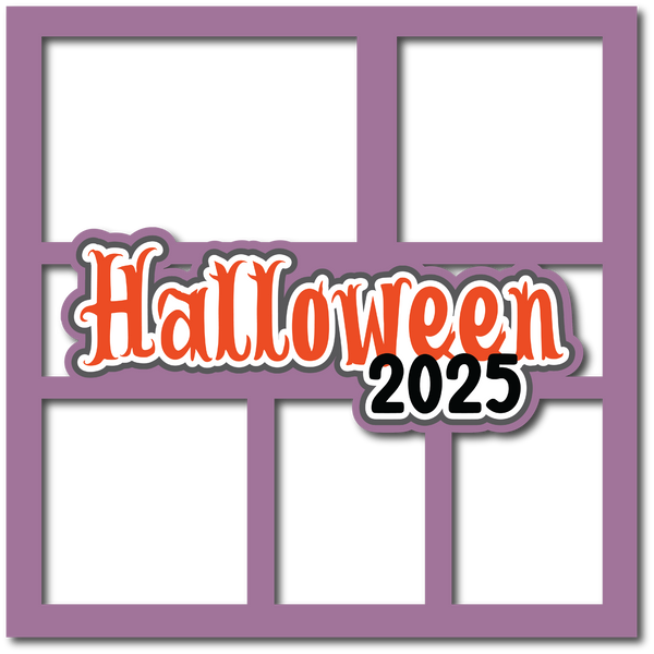 Halloween 2025 - 5 Frames - Scrapbook Page Layered Overlay Kit