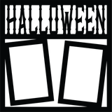 Halloween - 2 Frames - Scrapbook Page Overlay