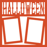 Halloween - 2 Frames - Scrapbook Page Overlay