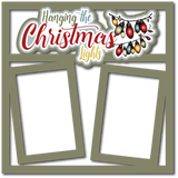Hanging the Christmas Lights - 2 Frames - Scrapbook Page Layered Overlay Kit