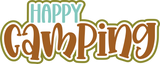 Happy Camping - Scrapbook Single Page Kit