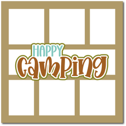 Happy Camping - Scrapbook Single Page Kit