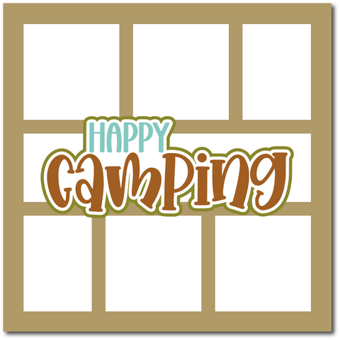 Happy Camping - Scrapbook Single Page Kit