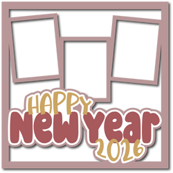 Happy New Year 2026 - Layered Overlay - Digital Cut File - SVG - INSTANT DOWNLOAD