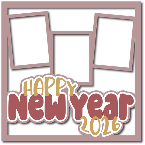 Happy New Year 2026 - Layered Overlay - Digital Cut File - SVG - INSTANT DOWNLOAD