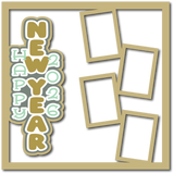 Happy New Year 2026 - 4 Frames - Scrapbook Page Layered Overlay Kit