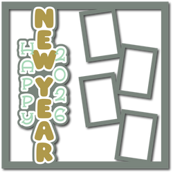 Happy New Year 2026 - Layered Overlay - Digital Cut File - SVG - INSTANT DOWNLOAD