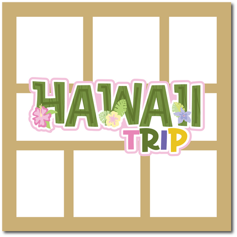 Hawaii Trip - Scrapbook Single Page Kit