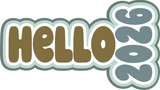 Hello 2026 - Scrapbook Page Layered Overlay Kit