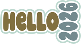Hello 2026 - Scrapbook Page Layered Overlay Kit