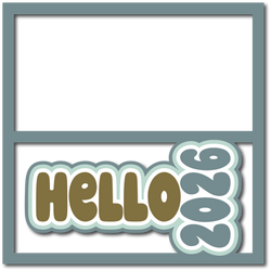 Hello 2026 - Scrapbook Page Layered Overlay Kit
