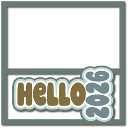 Hello 2026 - Scrapbook Page Layered Overlay Kit