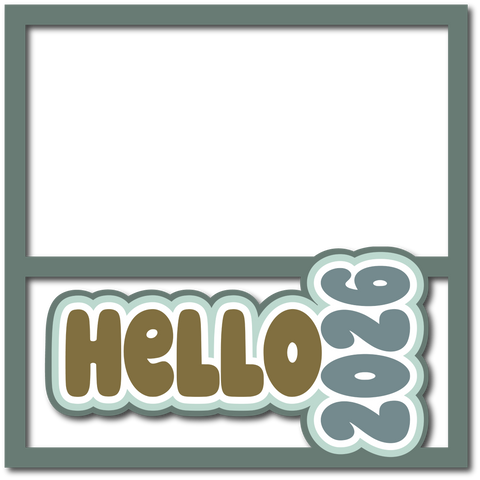 Hello 2026 - Scrapbook Page Layered Overlay Kit