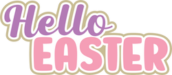 Hello Easter - Scrapbook Page Title Sticker