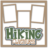 Hiking Adventures - 3 Frames - Scrapbook Page Layered Overlay Kit