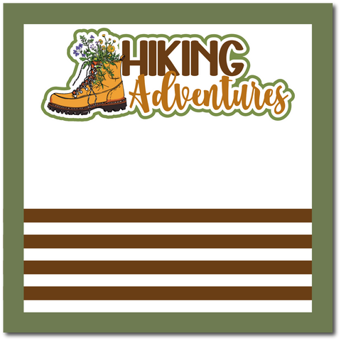 Hiking Adventures - Scrapbook Single Page Kit