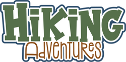 Hiking Adventures - Scrapbook Page Title Die Cut