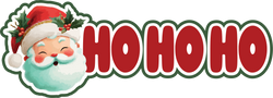 Ho Ho Ho - Santa - Scrapbook Page Title Sticker