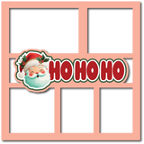 HO HO HO - 5 Frames - Scrapbook Page Layered Overlay Kit